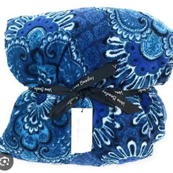 ❄️❄️Vera Bradley Throw blanket-Blue - Picture 2 of 3